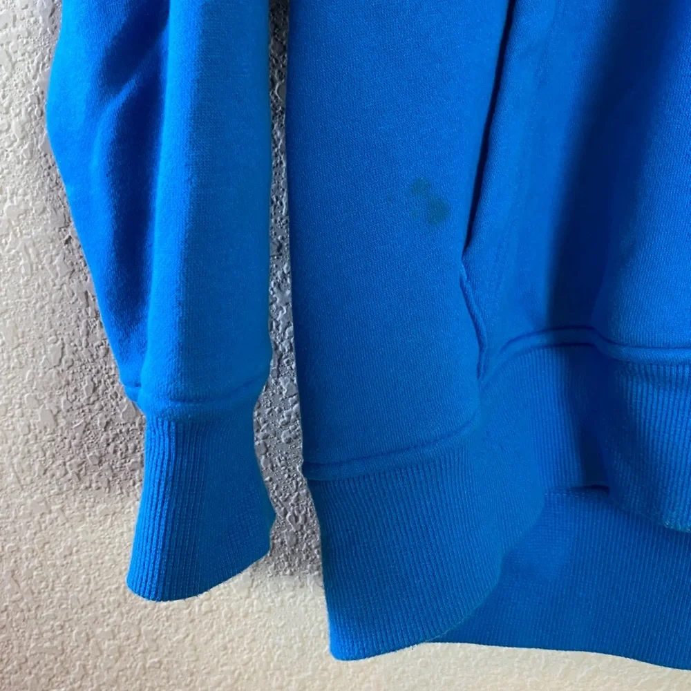 Adidas Essentials Turquoise Hooded Sweatshirt Size Large
